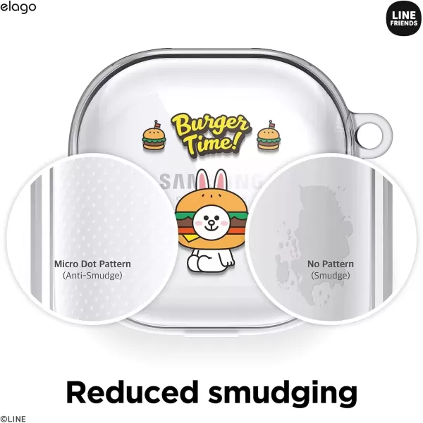 imageelago l LINE Friends Burger Time Case Compatible with Samsung Galaxy Buds Pro Case 2021  Compatible with Samsung Galaxy Buds Live Case Official Merchandise CONYCONY