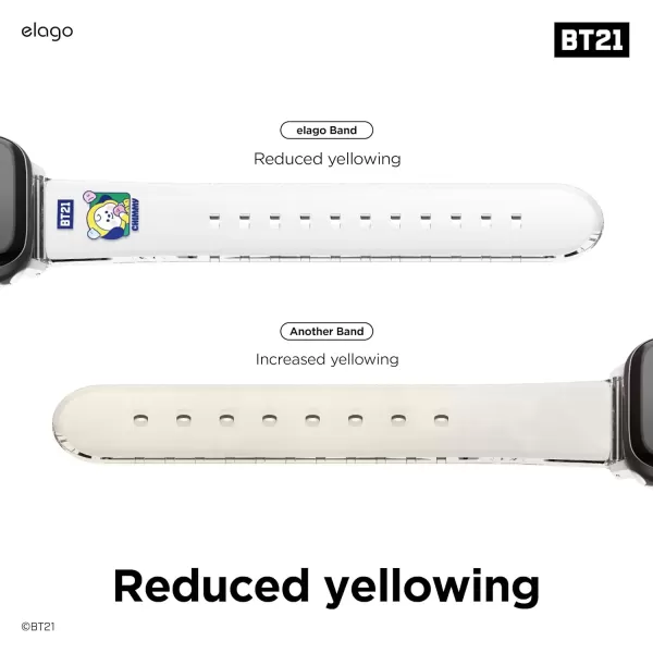 imageelago BT21 Band Compatible with Apple Watch Band Series ULTRASE9876SE54321 Official MerchandiseCHIMMY