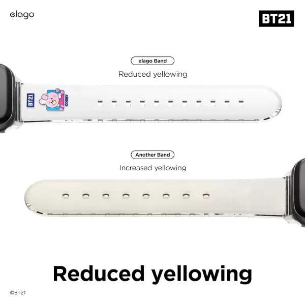 imageelago BT21 Band Compatible with Apple Watch Band Series ULTRASE9876SE54321 Official MerchandiseCOOKY