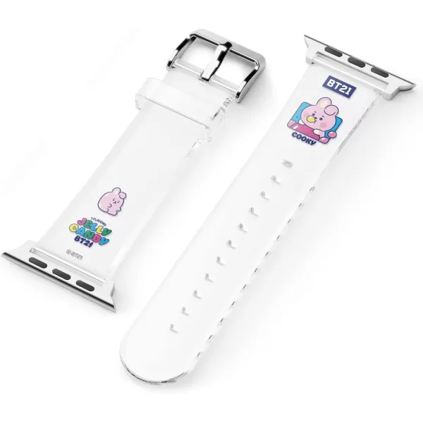 imageelago BT21 Band Compatible with Apple Watch Band Series ULTRASE9876SE54321 Official MerchandiseCOOKY