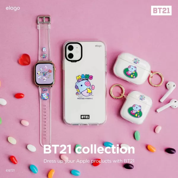 imageelago BT21 Band Compatible with Apple Watch Band Series ULTRASE9876SE54321 Official MerchandiseMANG