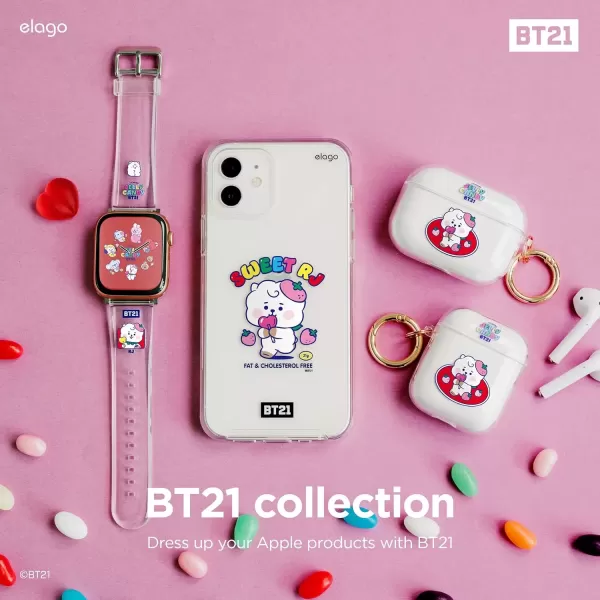 imageelago BT21 Band Compatible with Apple Watch Band Series ULTRASE9876SE54321 Official MerchandiseRJ