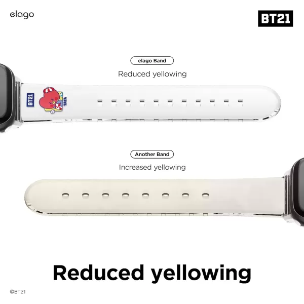 imageelago BT21 Band Compatible with Apple Watch Band Series ULTRASE9876SE54321 Official MerchandiseTATA