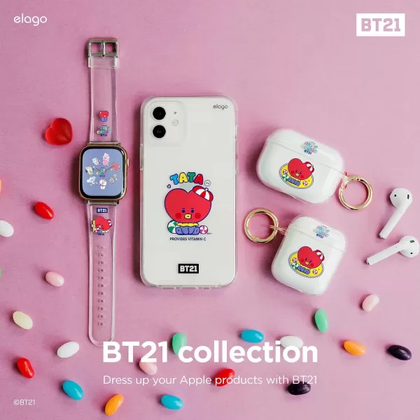 imageelago BT21 Band Compatible with Apple Watch Band Series ULTRASE9876SE54321 Official MerchandiseTATA