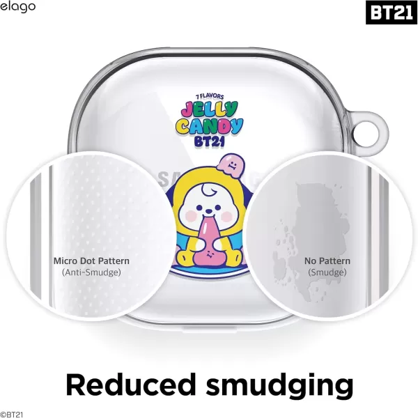 imageelago BT21 Case Compatible with Samsung Galaxy Buds 2 Pro Case 2022  Galaxy Buds 2 Case 2021  Galaxy Buds Pro Case 2021  Galaxy Buds Live Case 2020 Official Merchandise CookyCHIMMY