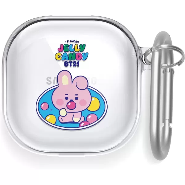 imageelago BT21 Case Compatible with Samsung Galaxy Buds 2 Pro Case 2022  Galaxy Buds 2 Case 2021  Galaxy Buds Pro Case 2021  Galaxy Buds Live Case 2020 Official Merchandise CookyCOOKY