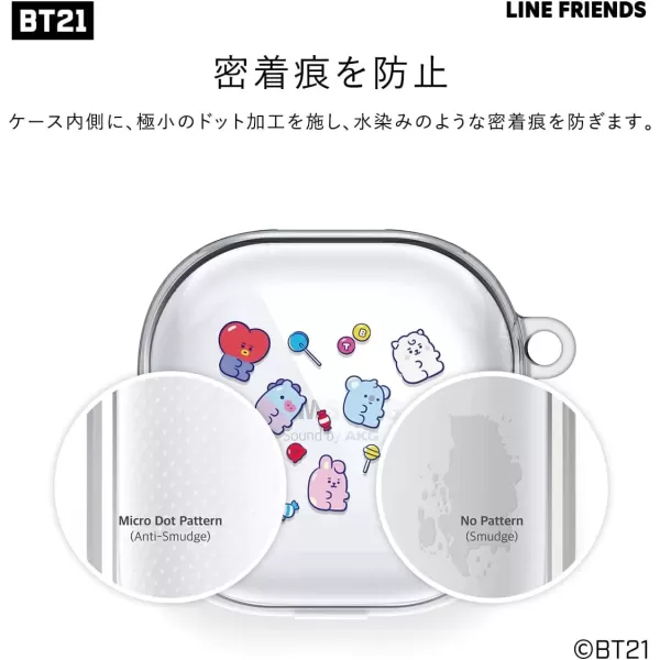 imageelago BT21 Case Compatible with Samsung Galaxy Buds 2 Pro Case 2022  Galaxy Buds 2 Case 2021  Galaxy Buds Pro Case 2021  Galaxy Buds Live Case 2020 Official Merchandise CookyTATA