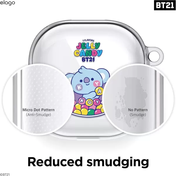 imageelago BT21 Case Compatible with Samsung Galaxy Buds 2 Pro Case 2022  Galaxy Buds 2 Case 2021  Galaxy Buds Pro Case 2021  Galaxy Buds Live Case 2020 Official Merchandise CookyKOYA