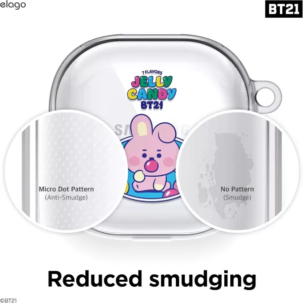 imageelago BT21 Case Compatible with Samsung Galaxy Buds 2 Pro Case 2022  Galaxy Buds 2 Case 2021  Galaxy Buds Pro Case 2021  Galaxy Buds Live Case 2020 Official Merchandise CookyCOOKY