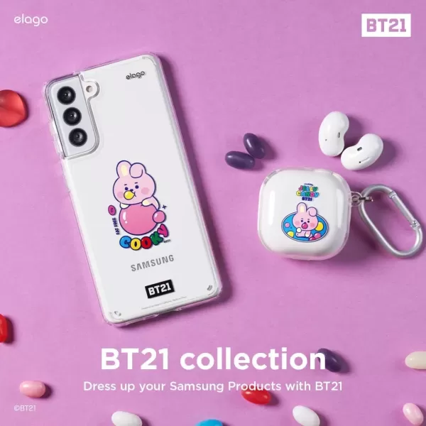 imageelago BT21 Case Compatible with Samsung Galaxy S21 Case  Raised Lip Screen ampamp Camera Protection Shockproof Bumper Cover Protective Case Official Merchandise KOYACOOKY