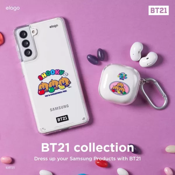 imageelago BT21 Case Compatible with Samsung Galaxy S21 Case  Raised Lip Screen ampamp Camera Protection Shockproof Bumper Cover Protective Case Official Merchandise KOYASHOOOKY