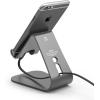 imageelago M2 Stand for all iphones Galaxy and Smartphones Angled Support for FaceTime BlackDark Grey