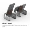 imageelago M3 Stand SilverAuthentic Walnut  Premium AluminumHybrid DesignOptimal Angle  for All iPhones iPad Mini Galaxy and Other SmartphonesM3 Stand Dark Gray
