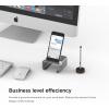 imageelago M3 Stand SilverAuthentic Walnut  Premium AluminumHybrid DesignOptimal Angle  for All iPhones iPad Mini Galaxy and Other SmartphonesM3 Stand Dark Gray