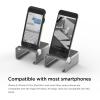 imageelago M3 Stand SilverAuthentic Walnut  Premium AluminumHybrid DesignOptimal Angle  for All iPhones iPad Mini Galaxy and Other SmartphonesM3 Stand Dark Gray