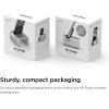 imageelago M3 Stand SilverAuthentic Walnut  Premium AluminumHybrid DesignOptimal Angle  for All iPhones iPad Mini Galaxy and Other SmartphonesM3 Stand Dark Gray