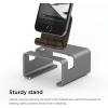 imageelago M3 Stand SilverAuthentic Walnut  Premium AluminumHybrid DesignOptimal Angle  for All iPhones iPad Mini Galaxy and Other SmartphonesM3 Stand Dark Gray
