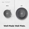 imageelago Satellite Wall Plate Cover Plus Compatible with Google Nest Thermostat 2020 Mint Green  Durable Material Easy Installation Concave and Complementary DesignCharcoal Grey