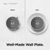 imageelago Satellite Wall Plate Cover Plus Compatible with Google Nest Thermostat 2020 Mint Green  Durable Material Easy Installation Concave and Complementary DesignWhite