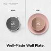 imageelago Satellite Wall Plate Cover Plus Compatible with Google Nest Thermostat 2020 Mint Green  Durable Material Easy Installation Concave and Complementary DesignSand Pink