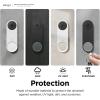 imageelago Silicone Case Compatible with Google Nest Hello Video Doorbell Wired 2nd Gen  Weather and UV Resistant Perfect Color Match Clean Finish BlackBlack