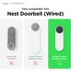 imageelago Silicone Case Compatible with Google Nest Hello Video Doorbell Wired 2nd Gen  Weather and UV Resistant Perfect Color Match Clean Finish BlackBlack