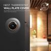 imageelago Wall Plate Cover Designed for Google Nest Learning Thermostat Matte Black  Compatible with Nest Learning Thermostat 1st2nd3rd Generation Not with 2020 Model US Patent RegisteredDark Gray