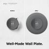 imageelago Wall Plate Cover Plus 2 Compatible with Google Nest Thermostat 2020 Snow  Durable Polycarbonate Material Easy Installation Complementary DesignCharcoal Grey