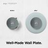 imageelago Wall Plate Cover Plus 2 Compatible with Google Nest Thermostat 2020 Snow  Durable Polycarbonate Material Easy Installation Complementary DesignGreen