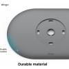 imageelago Wall Plate Cover Plus Compatible with Google Nest Learning Thermostat 2024 4th Gen  Durable Polycarbonate Material Easy Installation Complementary Design Dark GreyDark Grey