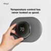 imageelago Wall Plate Cover Plus Compatible with Google Nest Learning Thermostat 2024 4th Gen  Durable Polycarbonate Material Easy Installation Complementary Design Dark GreyDark Grey