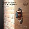 imageelago Wall Plate Cover Designed for Google Nest Learning Thermostat Brass  Compatible with Nest Learning Thermostat 1st2nd3rd Generation Not Compatible with 2020 Models US Patent RegisteredChrome Bronze