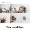 imageelago Wall Plate Cover Plus Compatible with Google Nest Thermostat 2020 Snow  Durable Polycarbonate Material Easy Installation Complementary DesignCharcoal Grey