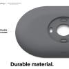 imageelago Wall Plate Cover Plus Compatible with Google Nest Thermostat 2020 Snow  Durable Polycarbonate Material Easy Installation Complementary DesignCharcoal Grey