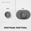 imageelago Wall Plate Cover Plus Compatible with Google Nest Thermostat 2020 Snow  Durable Polycarbonate Material Easy Installation Complementary DesignCharcoal Grey