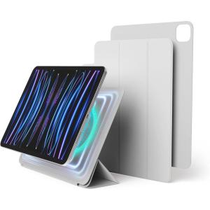 imageelago Case for iPad Pro 11 inch 4th 3rd 2nd Generation  iPad Case with Magnetic Attachment to Metal Materials Compatible with Apple iPad Pencil and elagos Pencil case BlueLight Grey