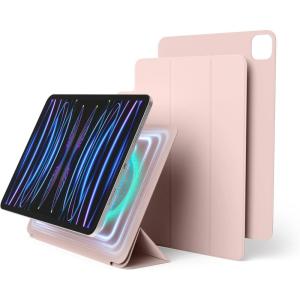 imageelago Case for iPad Pro 11 inch 4th 3rd 2nd Generation  iPad Case with Magnetic Attachment to Metal Materials Compatible with Apple iPad Pencil and elagos Pencil case BlueSand Pink