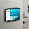 imageelago Home Hub Mount White  iPad Wall MountHomekit MountEasy InstallationScratchFreeCable Management Included  for Mini Air ProBlack