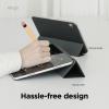 imageelago Magnetic Folio Case for iPad Pro 11 inch Cover M4  Back Plate can be Attached to Metal Materials WakeSleep functionality Compatible with Apple Pencil 2 Dark GreyDark Grey