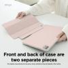 imageelago Magnetic Folio Case for iPad Pro 13 inch Cover M4  Back Plate can be Attached to Metal Materials WakeSleep functionality Compatible with Apple Pencil 2 Sand PinkSand Pink