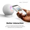 imageelago Stand Compatible with HomePod Mini  Proper EQ Easier to Control with Better Indicator Visibility Stable Mount AntiSlip Silicone Stand WhiteBlack