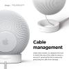 imageelago Stand Compatible with HomePod Mini  Proper EQ Easier to Control with Better Indicator Visibility Stable Mount AntiSlip Silicone Stand WhiteWhite