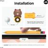 imageelago  LINE Friends Compatible with Apple Pencil Pro Case ampamp Apple Pencil 2nd Generation Case Compatible with Magnetic Charging Double Tap Squeeze Haptic CONYBROWN