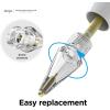 imageelago 2 Pack Replacement Metal Pencil Tips Compatible with Apple Pencil Pro Apple Pencil 1st ampamp 2nd Generation and Apple Pencil USBC WearResistant High Sensitivity Pencil Nibs