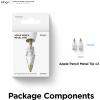 imageelago 2 Pack Replacement Metal Pencil Tips Compatible with Apple Pencil Pro Apple Pencil 1st ampamp 2nd Generation and Apple Pencil USBC WearResistant High Sensitivity Pencil Nibs