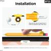 imageelago BT21 Classic Pencil Case Compatible with Apple Pencil 2nd Generation Durable Silicone Cover Protective Holder Compatible with Magnetic Charging and Double Tap Official Merchandise CookyCHIMMY