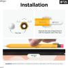 imageelago BT21 Classic Pencil Case Compatible with Apple Pencil 2nd Generation Durable Silicone Cover Protective Holder Compatible with Magnetic Charging and Double Tap Official Merchandise CookyRJ