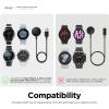 imageelago GW2 Compatible with Samsung Watch Charger for Galaxy Watch 4 3 Active 2 Active  Black Minimalist Style Charging DockBlack