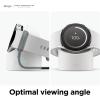 imageelago GW2 Compatible with Samsung Watch Charger for Galaxy Watch 4 3 Active 2 Active  Black Minimalist Style Charging DockWhite