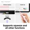 imageelago Pencil Grip 2 Pack Holder Sleeve Compatible with Apple Pencil 1st ampamp 2nd Generation and Apple Pencil USBC Dark Grey ampamp GreenPinkPurple